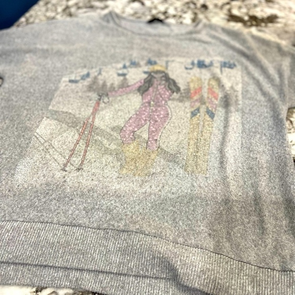 Vintage Ski Scene Sweater woman’s size 2XL